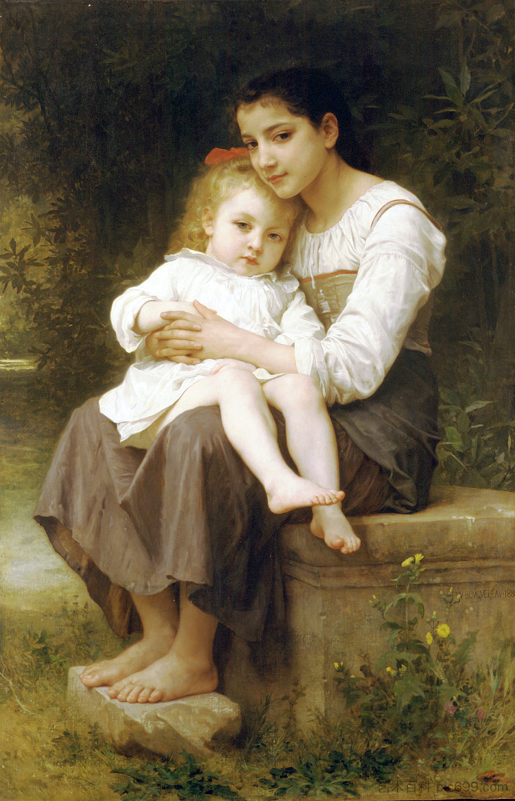 姐姐 The elder sister (1886),威廉·阿道夫·布格罗