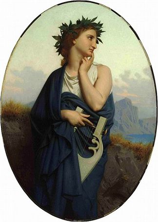 缪斯女神 The muse (1861)，威廉·阿道夫·布格罗