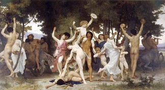 巴克斯的青春 The Youth of Bacchus (1884)，威廉·阿道夫·布格罗