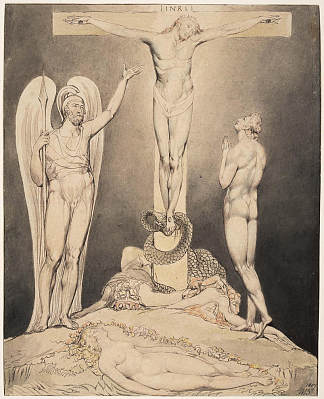 弥尔顿的失乐园插图 Illustration to Milton`s Paradise Lost (1807)，威廉·布莱克