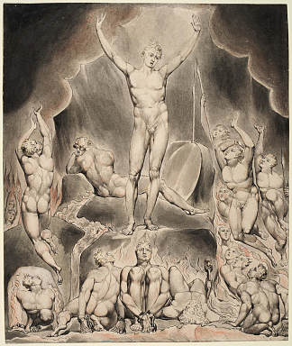 弥尔顿的失乐园插图 Illustration to Milton`s Paradise Lost (1807)，威廉·布莱克