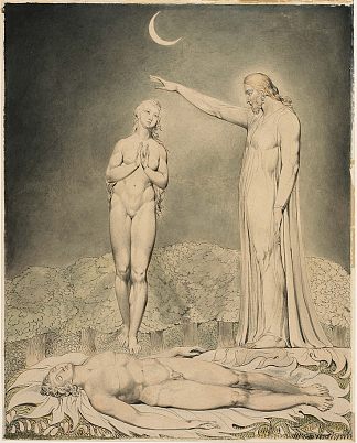 弥尔顿的失乐园插图 Illustration to Milton`s Paradise Lost (1808)，威廉·布莱克