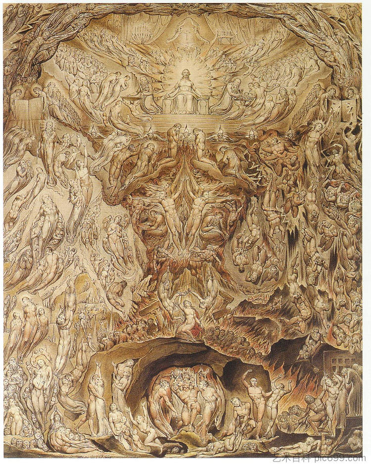 最后审判 Last Judgement (1808)，威廉·布莱克