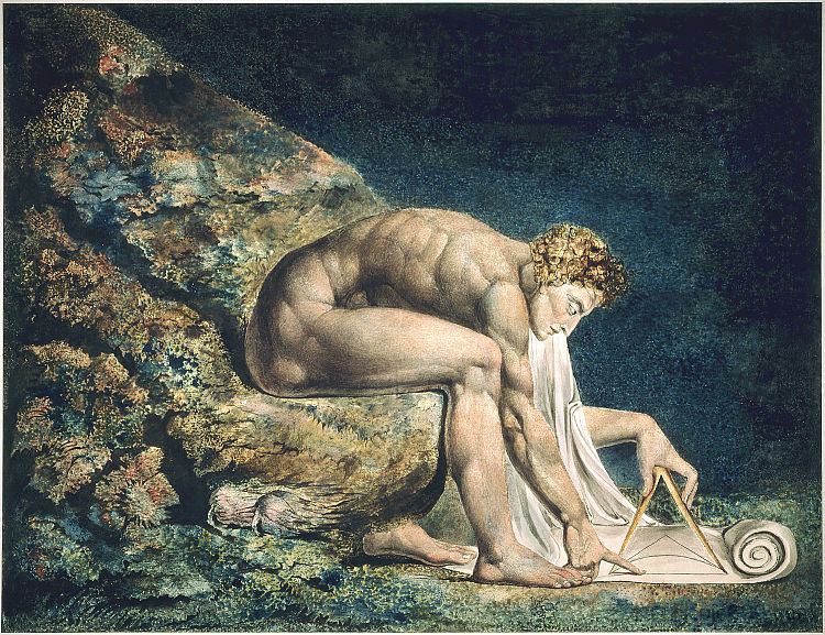 牛顿 Isaac Newton (1795)，威廉·布莱克