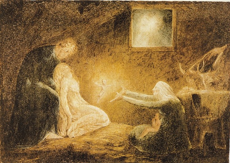耶稣诞生 The Nativity (1790 - 1800)，威廉·布莱克