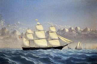 波士顿快船“金色西部”，拓展 Clipper Ship ‘Golden West’ of Boston, Outward Bound (1853)，列夫拉格里奥