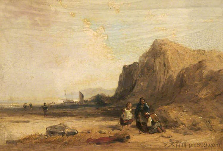 海岸风光 Coast Scene (1839)，威廉·柯林斯