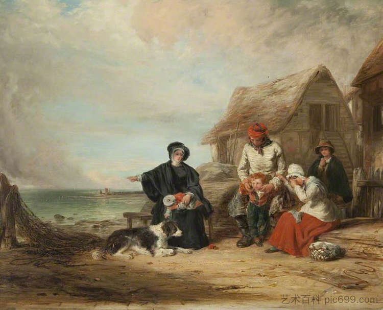 水手的遗孀 The Mariner's Widow (1835)，威廉·柯林斯