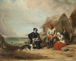 水手的遗孀 The Mariner’s Widow (1835)，威廉·柯林斯