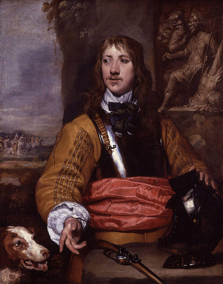 理查德·内维尔的肖像 Portrait of Richard Neville (c.1643)，威廉·多布森