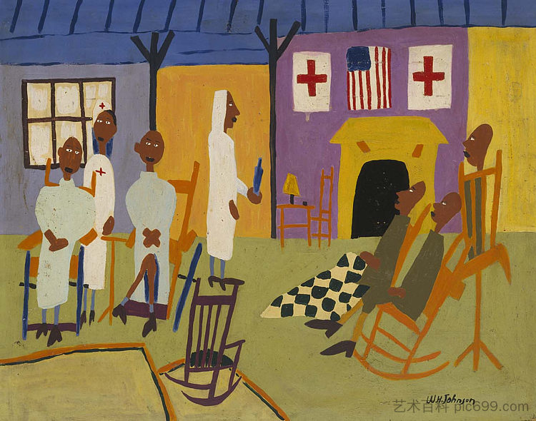 来自某个地方的康复者 Convalescents from Somewhere (1944),威廉·H·约翰逊