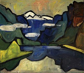 山与海，挪威哈当厄尔峡湾 Mountains and Sea, Hardanger Fjord, Norway (1938)，威廉·H·约翰逊