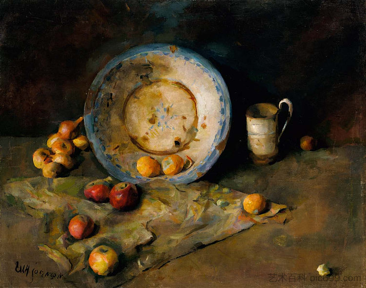 静物画 Still Life (1923)，威廉·H·约翰逊