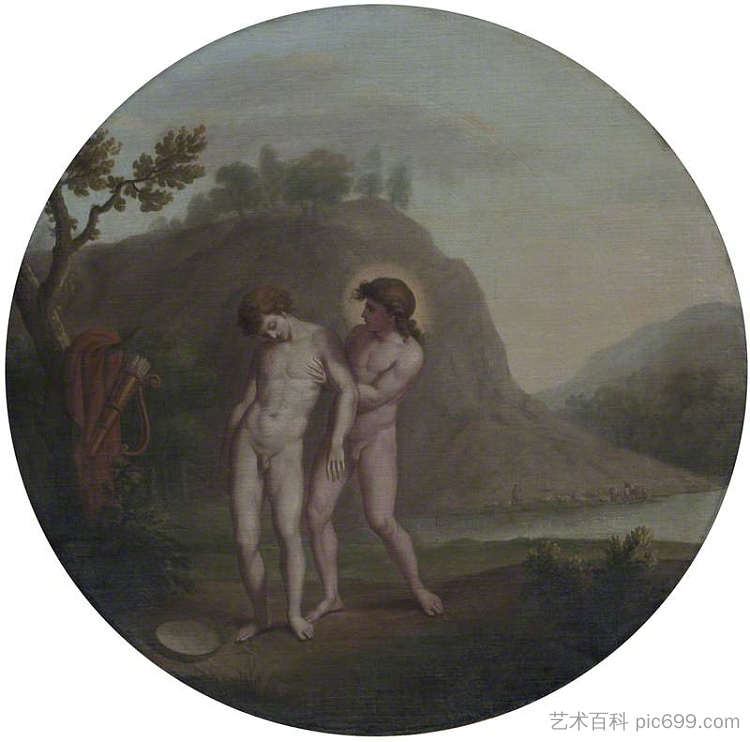 阿波罗和风信子 Apollo and Hyacinthus (1771)，威廉·汉密尔顿