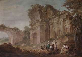 古典遗址 Classical Ruins (1778)，威廉·汉密尔顿