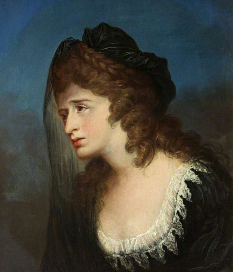 Sarah Siddons 飾演 Isabella，來自《The Tragedy of Isabella》或《The Fatal Marriage》 Sarah Siddons as Isabella from 'The Tragedy of Isabella' or 'The Fatal Marriage' (1785)，威廉·汉密尔顿