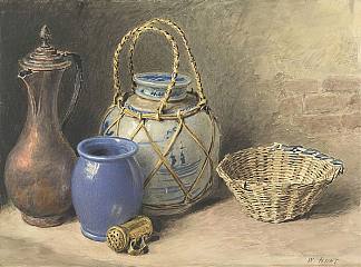 静物与姜罐 Still Life with Ginger Jar (c.1825)，威廉·亨利·亨特