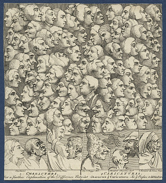 人物和漫画 Characters and Caricaturas (1743)，威廉·荷加斯