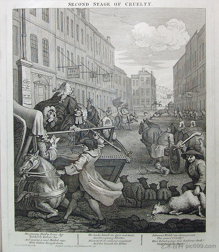 残酷的第二阶段 Second stage of cruelty (1751)，威廉·荷加斯
