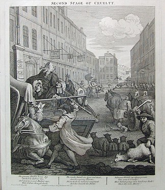 残酷的第二阶段 Second stage of cruelty (1751)，威廉·荷加斯