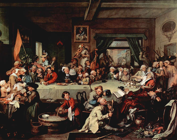 宴会 The Banquet (1754 - 1755)，威廉·荷加斯