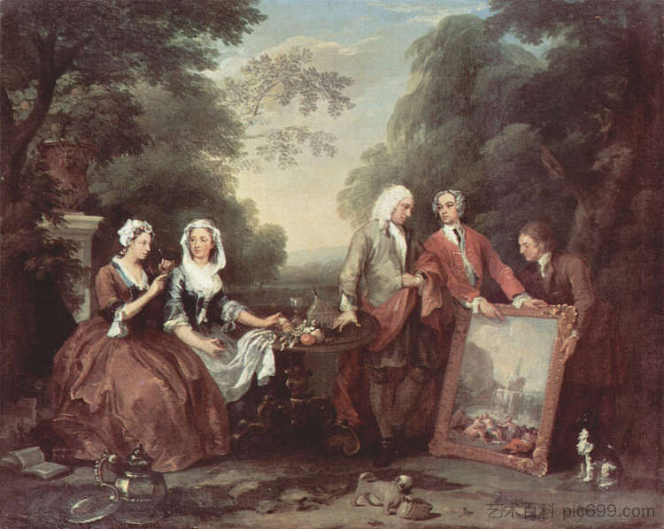 枫丹家族 The Fountaine Family (c.1730)，威廉·荷加斯