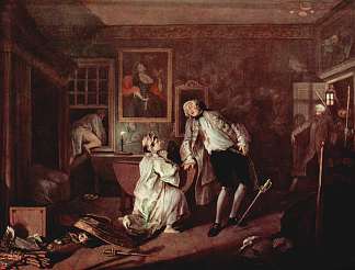 伯爵的谋杀案 The murder of the count (c.1743 – c.1745)，威廉·荷加斯