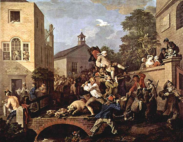 众议员的胜利 The triumph of Representatives (1754 - 1755)，威廉·荷加斯
