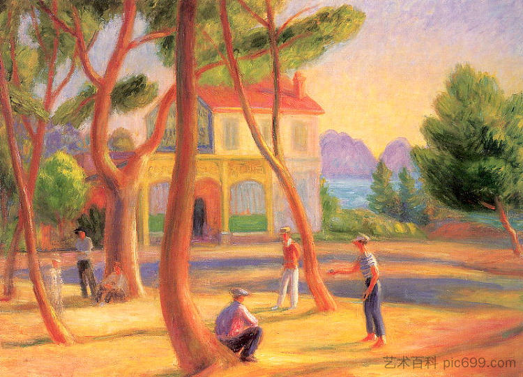 保龄球手，拉西奥塔特 Bowlers, La Ciotat (1930; United States  )，威廉·詹姆斯·格莱肯斯