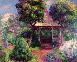 哈特福德花园 Garden in Hartford (1918; United States                     )，威廉·詹姆斯·格莱肯斯