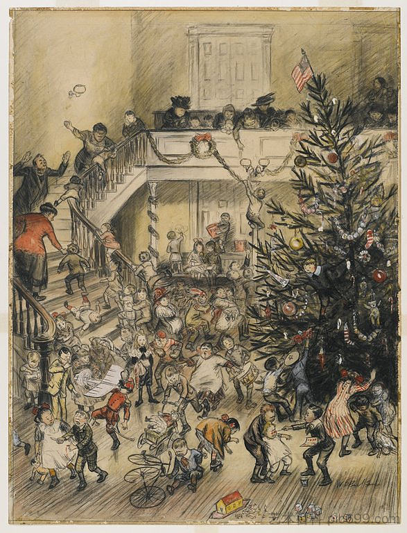 圣诞快乐 Merry Christmas (1910)，威廉·詹姆斯·格莱肯斯