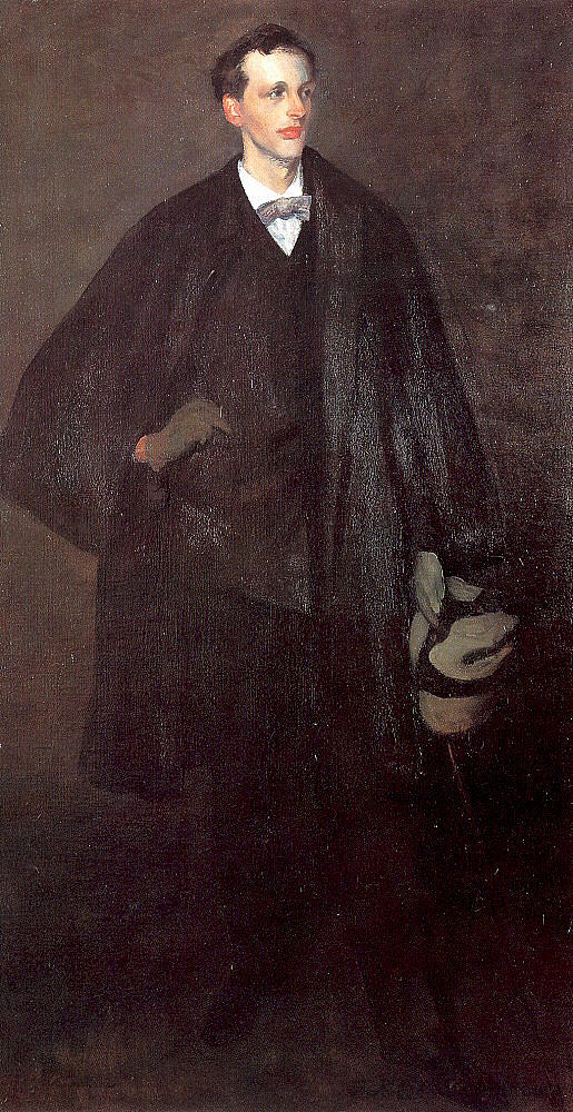 查尔斯·菲茨杰拉德的肖像 Portrait Of Charles Fitzgerald (1903; United States  )，威廉·詹姆斯·格莱肯斯