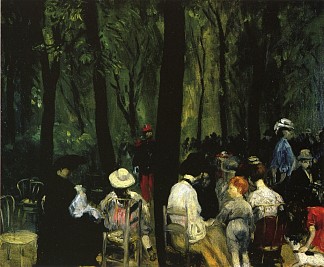 树下，卢森堡花园 Under the Trees, Luxembourg Gardens (1906; United States                     )，威廉·詹姆斯·格莱肯斯