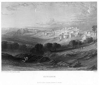 威廉·米勒在莱奇之后的伯利恒雕刻 Bethlehem engraving by William Miller after Leitch (1866)，威廉·莱顿·里奇