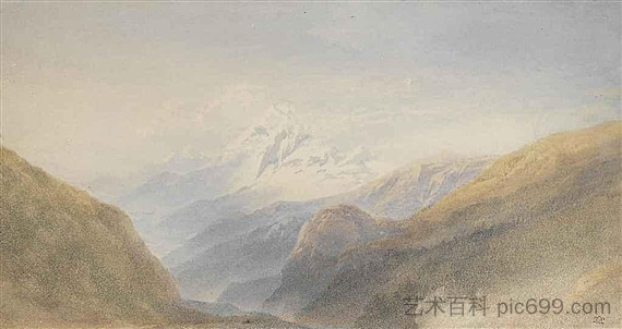 白雪皑皑的山峰 Snow-capped peak，威廉·莱顿·里奇