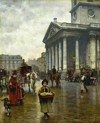 田野中的圣马丁 St Martin in the Fields (1888)，威廉·罗古斯戴勒