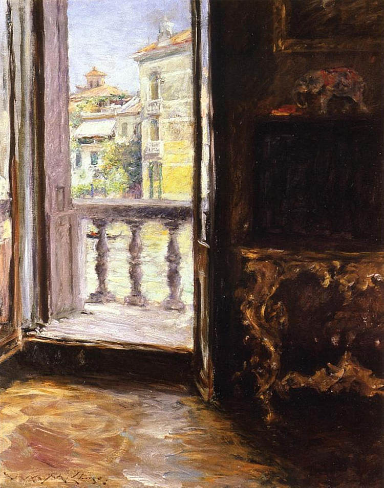 威尼斯阳台 A Venetian Balcony (1913)，威廉·梅里特·切斯