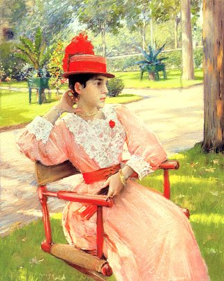 下午在公园 Afternoon In The Park (1890)，威廉·梅里特·切斯