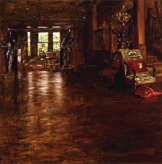 室内，橡树庄园 Interior, Oak Manor (1899)，威廉·梅里特·切斯