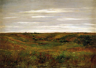 景观 – 辛尼科克谷 Landscape – A Shinnecock Vale (1895)，威廉·梅里特·切斯