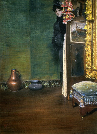 我可以进来吗 May I Come In (c.1883)，威廉·梅里特·切斯