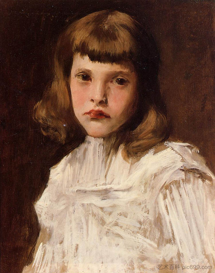 多萝西的肖像 Portrait of Dorothy (c.1901),威廉·梅里特·切斯