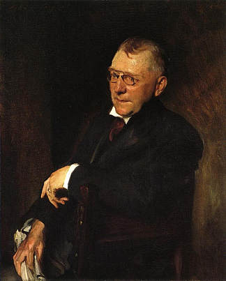 詹姆斯·惠特科姆·莱利的肖像 Portrait of James Whitcomb Riley (1903)，威廉·梅里特·切斯