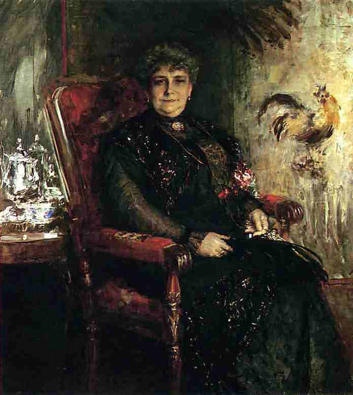 E.H.本塞尔夫人的肖像 Portrait of Mme. E.H. Bensel (1912)，威廉·梅里特·切斯