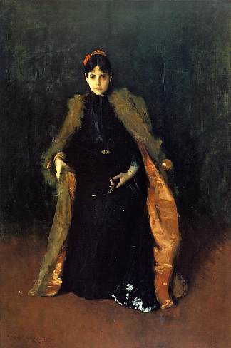 C夫人的肖像（爱丽丝·格尔森·蔡斯） Portrait of Mrs.C. (Alice Gerson Chase) (c.1890 – c.1895)，威廉·梅里特·切斯