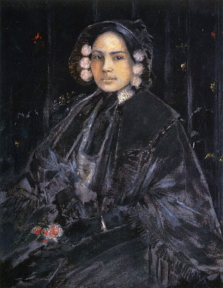 朱利叶斯·埃尔森夫人的肖像 Portrait of Mrs. Julius Erson (1890)，威廉·梅里特·切斯