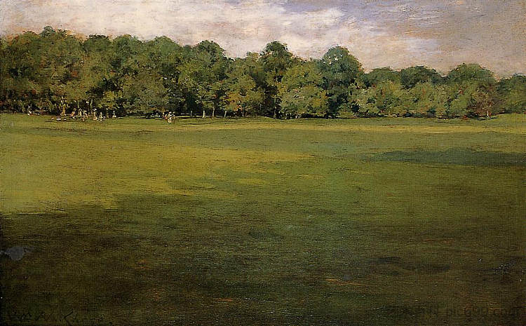 展望公园，又名槌球草坪展望公园 Prospect Park, aka Croquet Lawn Prospect Park (1886)，威廉·梅里特·切斯