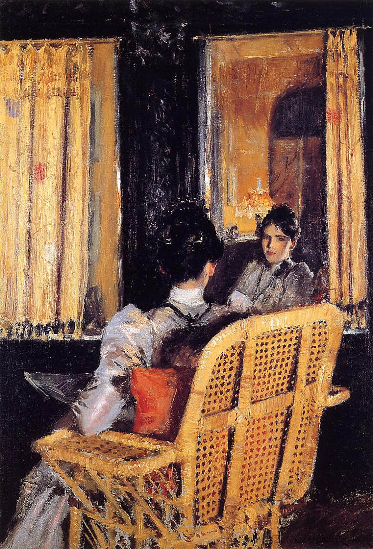 反射 Reflection (c.1893),威廉·梅里特·切斯