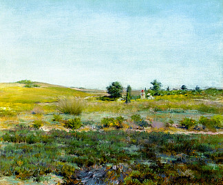 辛尼科克山，夏季 Shinnecock Hills, Summer (c.1895)，威廉·梅里特·切斯