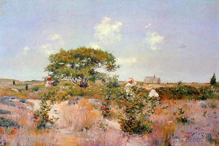 辛尼科克景观 Shinnecock Landscape (1892)，威廉·梅里特·切斯